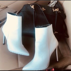 Trendy White Booties / Heels